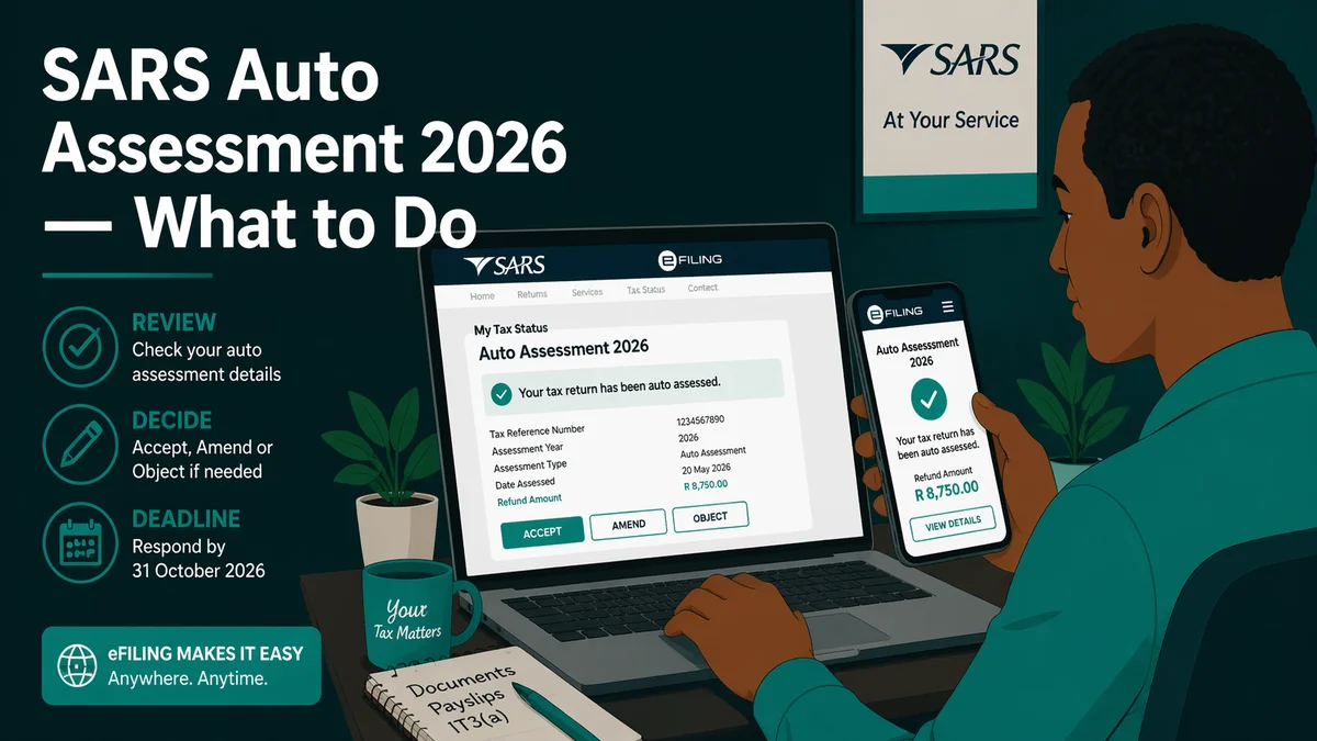 SARS auto assessment 2026 South Africa — what it means and what to do