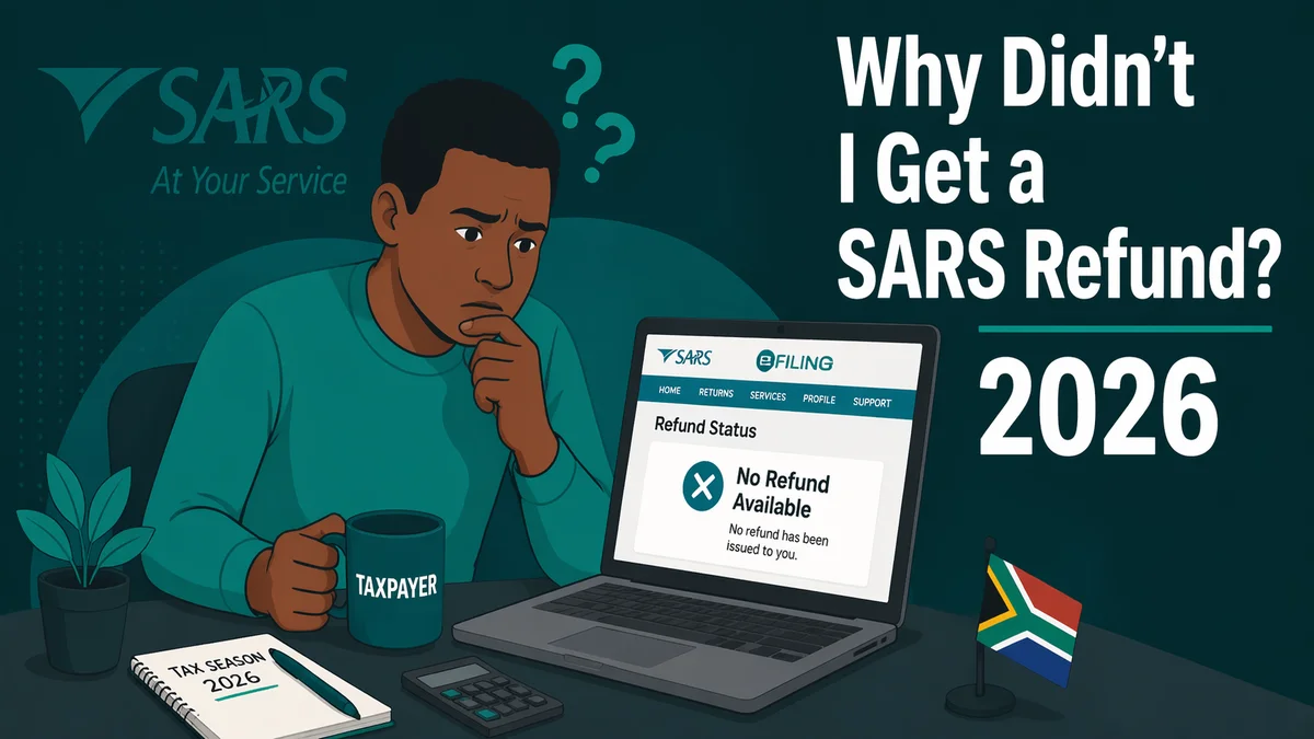 Why didn't I get a tax refund from SARS 2026 South Africa